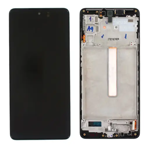 WYŚWIETLACZ LCD + EKRAN DOTYKOWY SAMSUNG M52 5G SM-M526 - CZARNY - GH82-27091A | GH82-27094A | GH82-27124A | GH82-27219A (ASSEMBLED)