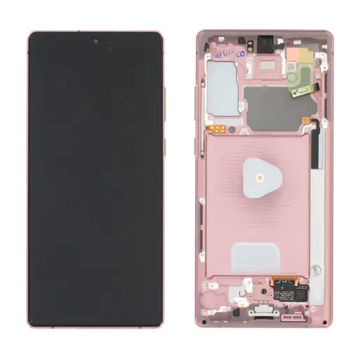 WYŚWIETLACZ LCD + EKRAN DOTYKOWY SAMSUNG NOTE 20 SM-N980 SM-N981 - BRĄZOWY - GH82-23495B GH82-23733B ( ASSEMBLED )