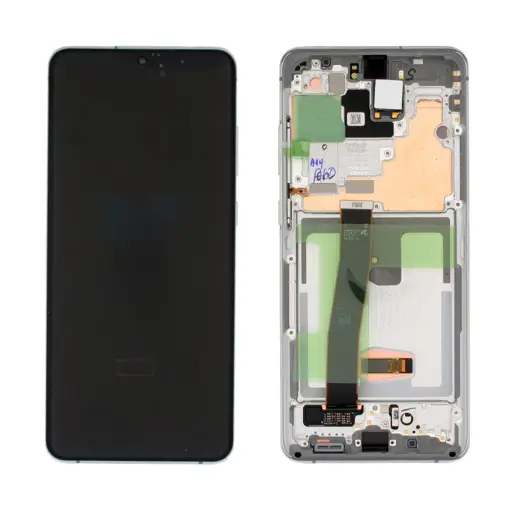 WYŚWIETLACZ LCD + EKRAN DOTYKOWY SAMSUNG G988 GALAXY S20 ULTRA BIAŁY GH82-22271C | GH82-22327C | GH82-26032C | GH82-26033C (ORYGINALNY)