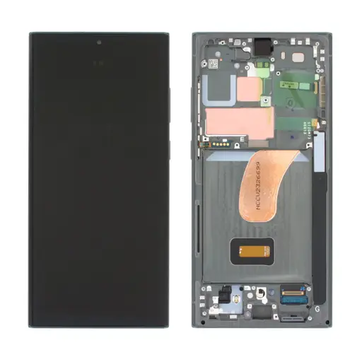 WYŚWIETLACZ LCD + EKRAN DOTYKOWY SAMSUNG S23 ULTRA SM-S918 - ZIELONY - GH82-30465C | GH82-30466C (ASSEMBLED)