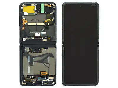 WYŚWIETLACZ LCD + EKRAN DOTYKOWY SAMSUNG FLIP SM-F700 - CZARNY - GH82-22215A | GH82-22347A | GH82-27350A (ORYGINALNY SERVICE PACK)